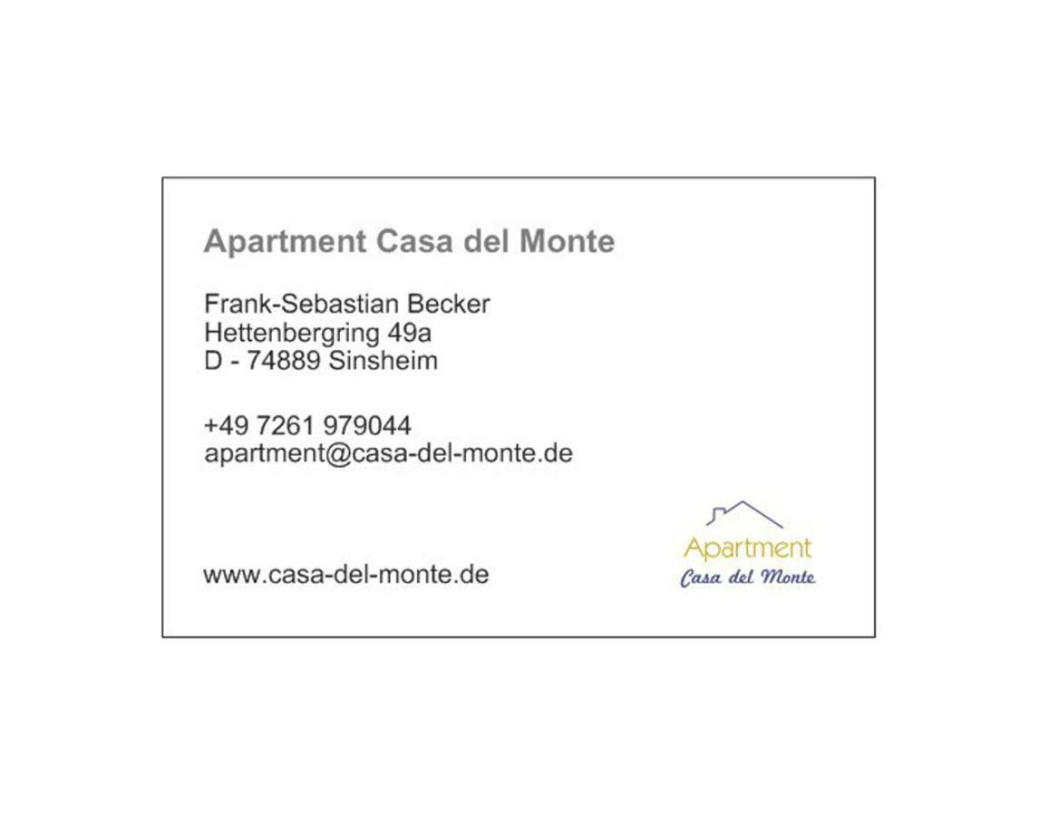 Apartment Casa Del Monte 진스하임 외부 사진